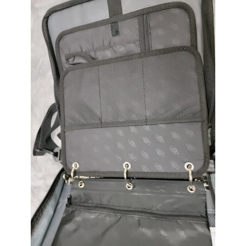 CASE IT DUAL 2 IN 1 RING BINDER 3in With Handle‎ /Shoulder Strap RED /Black